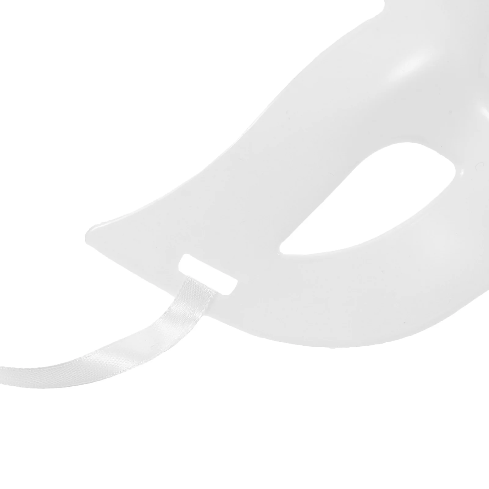 20 قطعة قواعد قناع فارغة يمكنك صنعها بنفسك نصف وجه من البلاستيك للهالوين حرفة غير مكتملة قابلة للطلاء لأزياء تنكرية #2