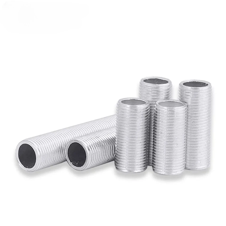 4pcs M6 M8 M10 M12 M14 Full Teeth Hollow Tube 1.0mm Fine Teeth Rod Connection Tube Lamp Cap Connection Thread Teeth Tube