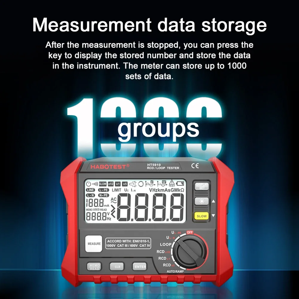 ANENG MH12 Ohm Tester Digital Multimeter 50V-1000V Insulation Earth High Voltage Resistance Meter Tester Megohmmeter Tool