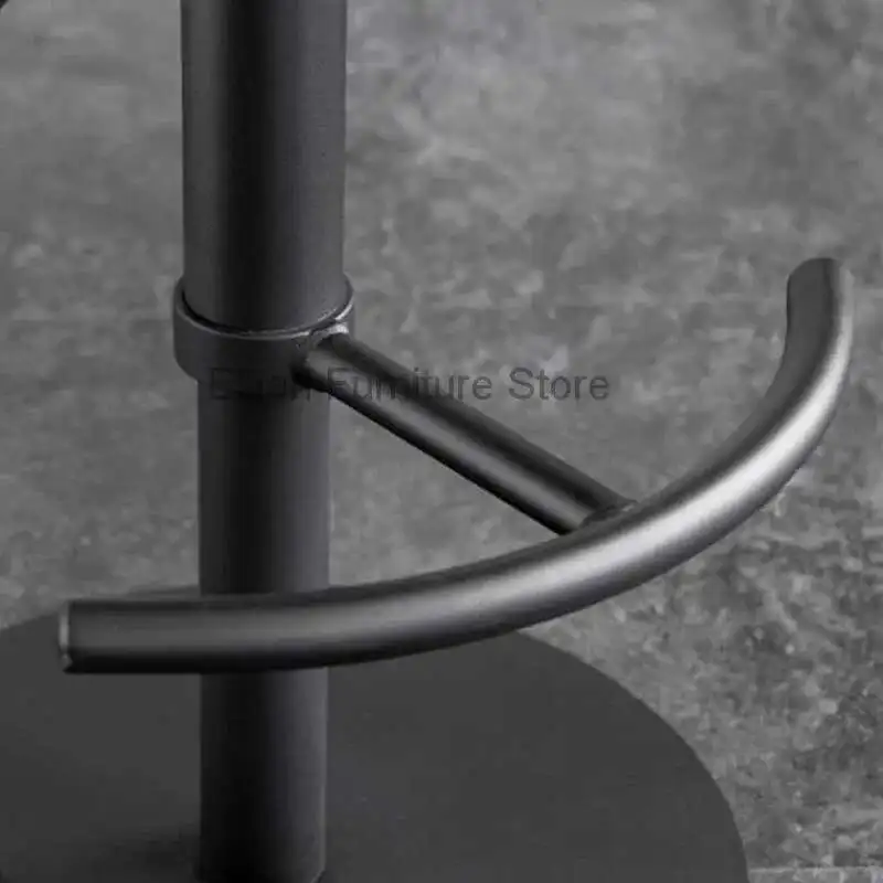

Luxury Leather Bar Chairs Modern Nordic Office High Stool Bar Chairs Reception Italian Design Home Furniture Barkrukken LLBC
