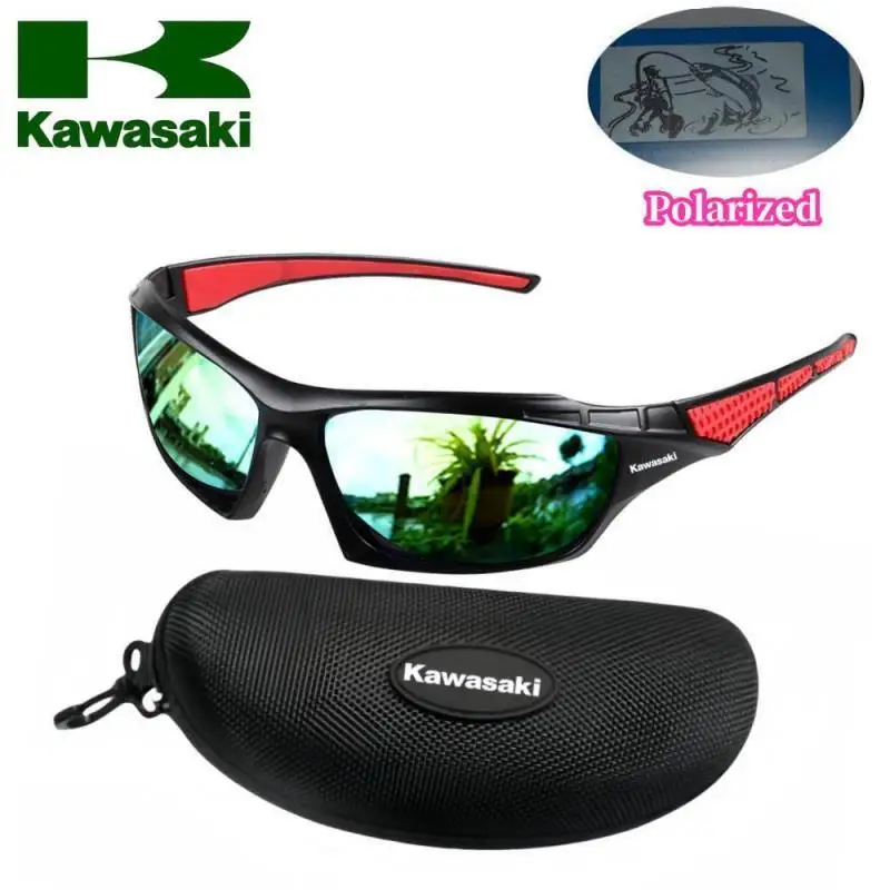 Kawasaki Men Polarized Fishing Sunglasses Women Outdoor Sports Goggles Unisex UV400 Running Hiking Driving Eyewear Sun Glasses