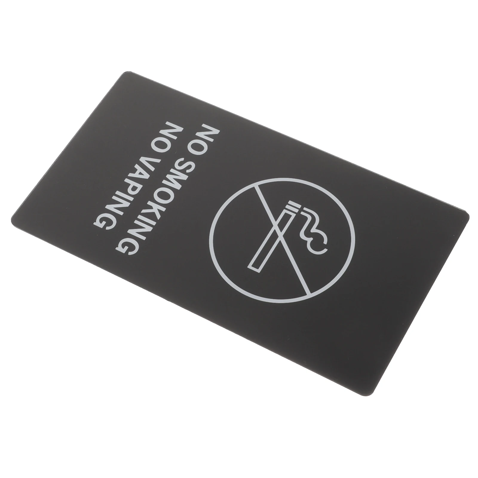 Signage No Smoking Office Smoke Warning Acrylic Signs for Home Bathroom Business
