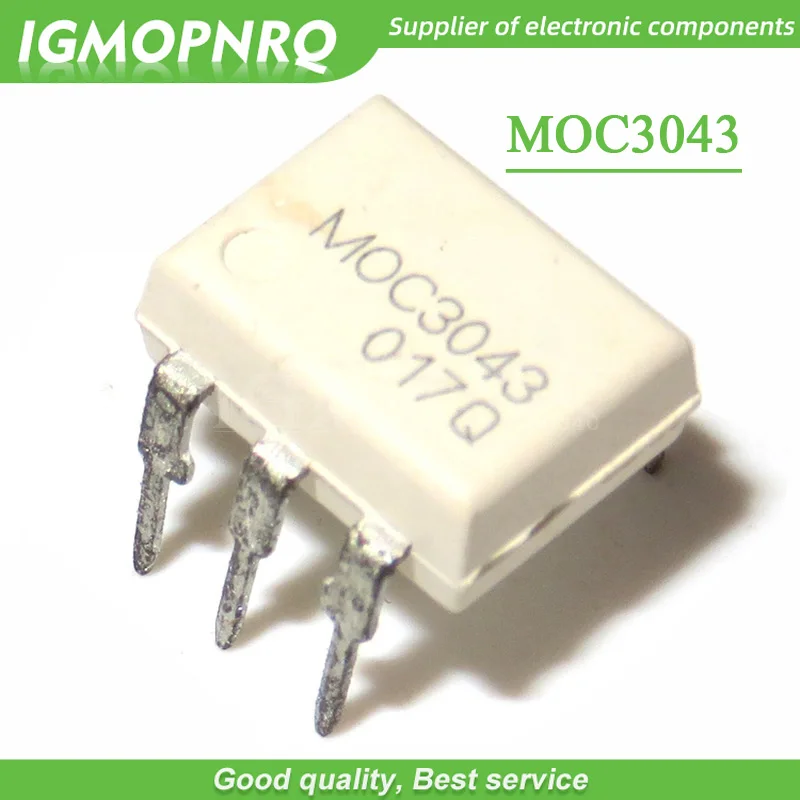 

10pcs/lot MOC3043 MOC3043M DIP Optocouplers New Original Free Shipping