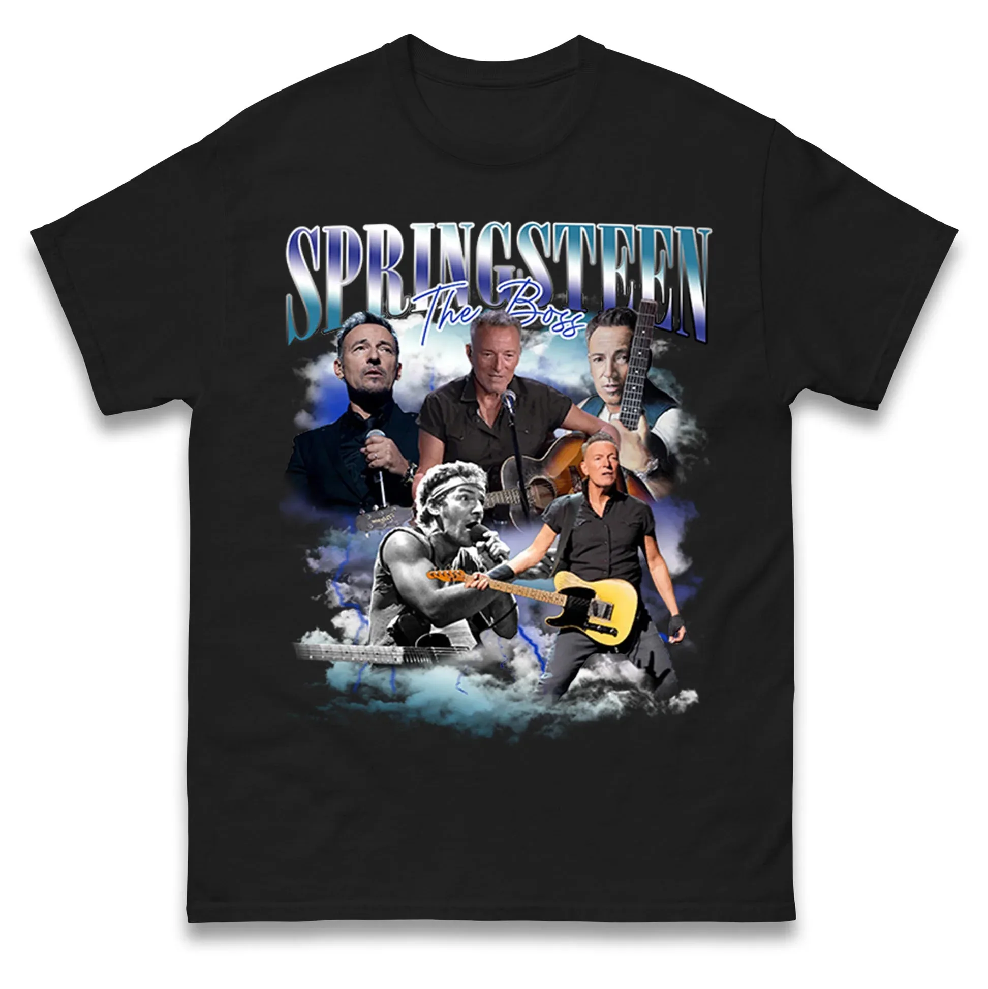 

Bruce Springsteen T-Shirt Men Women Round Neck Short Sleeve Cotton Tees Vintage Hip Hop Y2k T-shirt Summer Tops Men's T-shirt