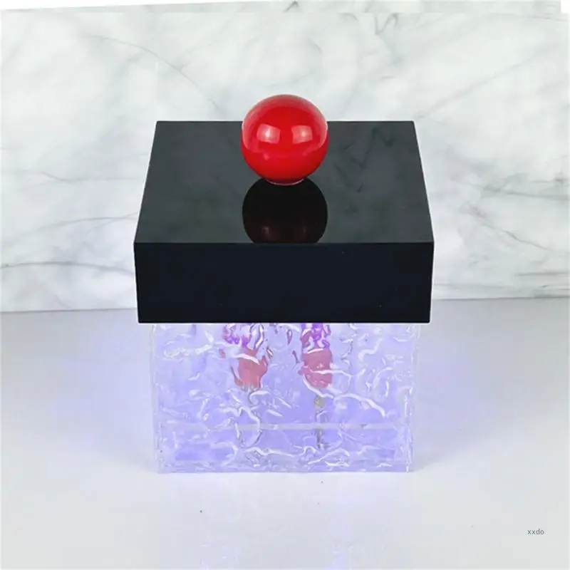 Acrylic Hộp Sắp Xếp Cho Bông Tăm Bông Đầu Kẹp Tóc Giải Pháp Bảo Quản Nhỏ Gọn Cho Phụ Kiện Trang Điểm