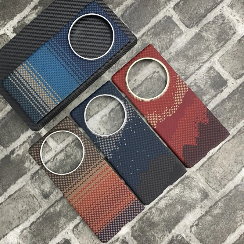 

For Vivo X Fold 5 Case, Aramid Carbon Fiber MagSafe Slim Magnetic Cover, Ultra-Thin Lightweight Anti-Scratch Protection