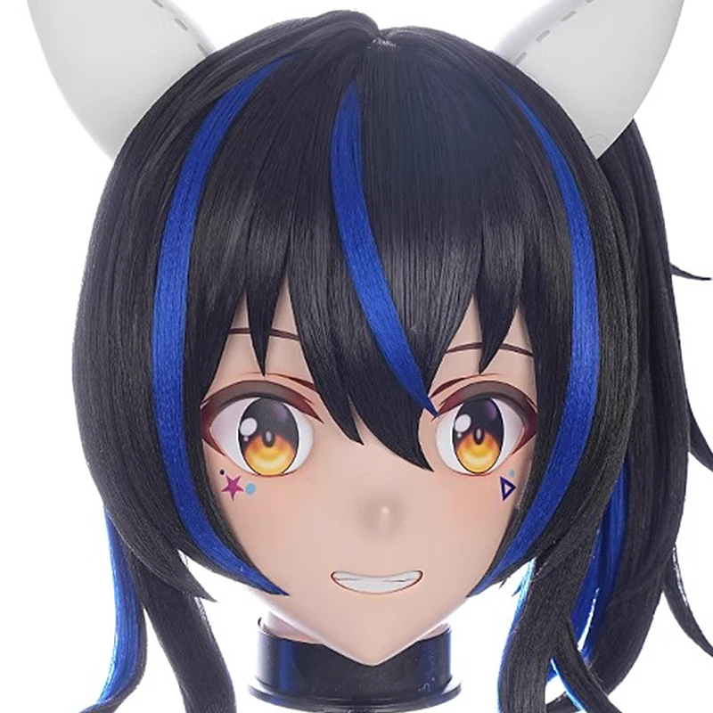 

(MEO256) Customize Handmade Full Head Lockable Crossdress Male to Female Japanese Cartoon Anime Game Character Kigurumi Mask