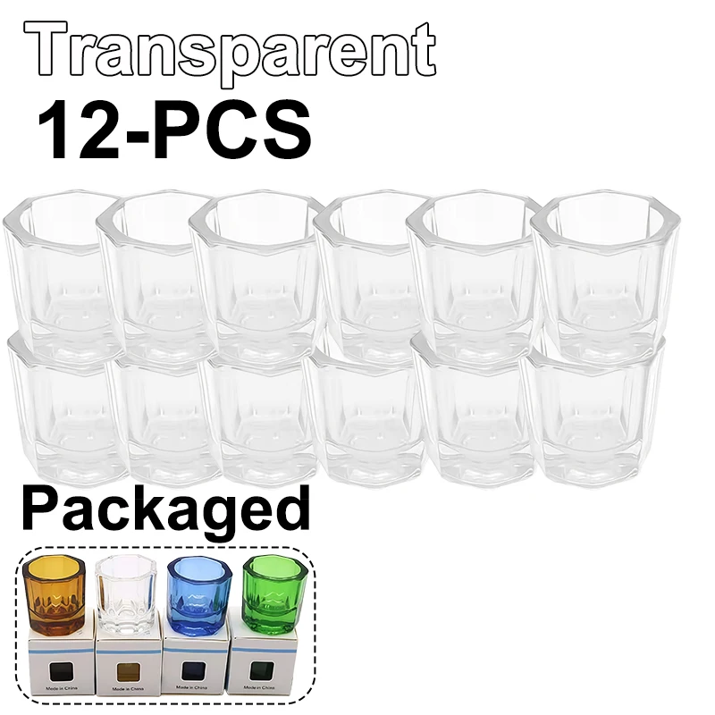 Octagonal Cup Adhesive Powder Glass Mixing Bowl Octagonal Self-Curing Cup High-Temperature Sterilization Dental Lab Materials