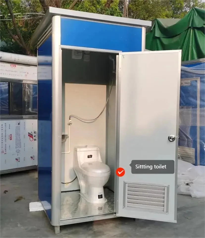 Portable Outdoor Prefab Toilet, Mobile Shower Room, Eco-friendly Material Easy To Assemble