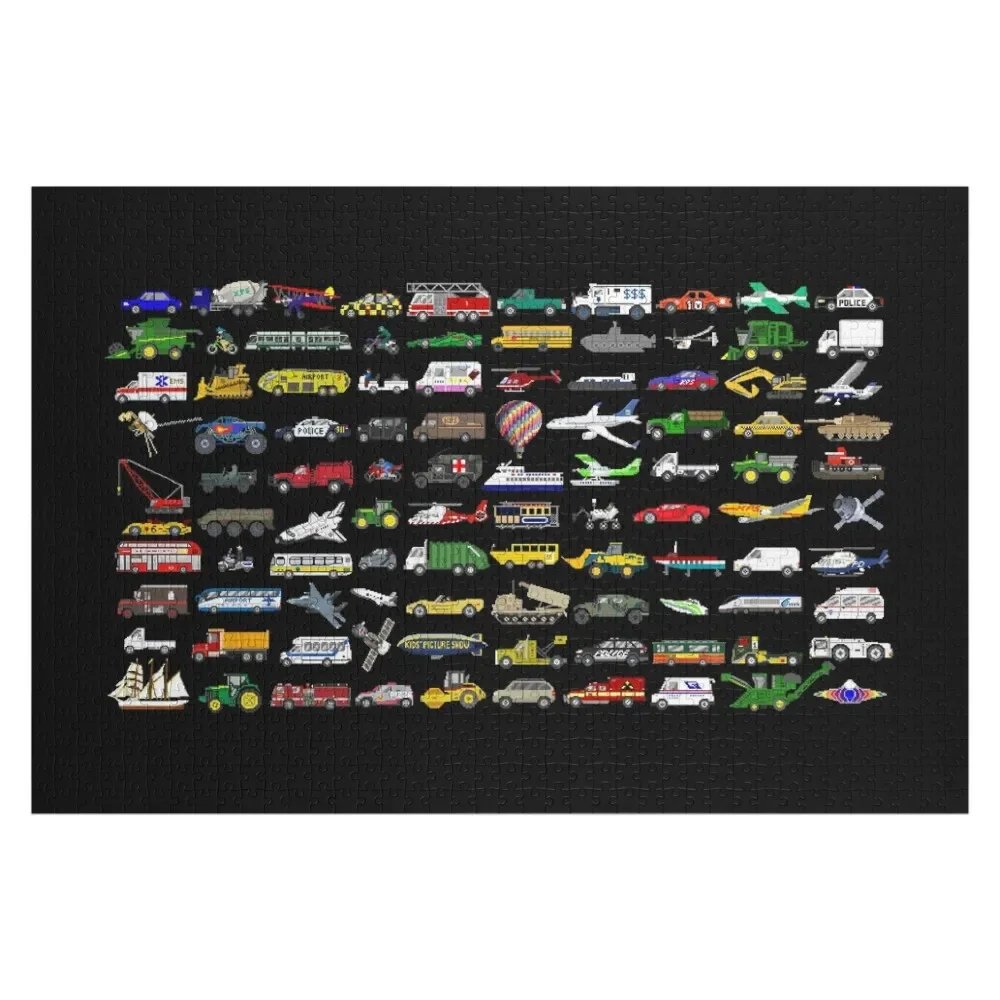 

100 Vehicles - The Kids' Picture Show Jigsaw Puzzle Animal Custom Name Child Toy Picture Puzzle