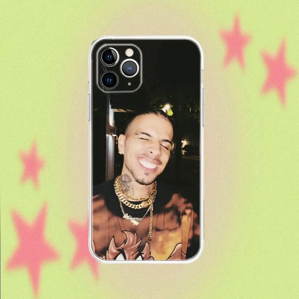 R-Rauw A-Alejandro Rapper Transparent Phone Case For iPhone 17,13,15,12,11,14,16 Pro Max Mini 7,8 Plus SE4,17E Air Fundas