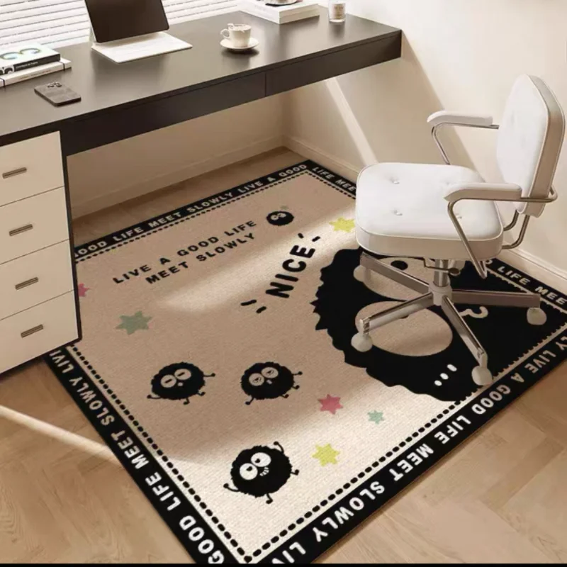 

Cartoon Monster Desk Rug! With inspiring quotes like "LIVE A GOOD LIFE MEET SLOWLY". Soft and anti - slip
