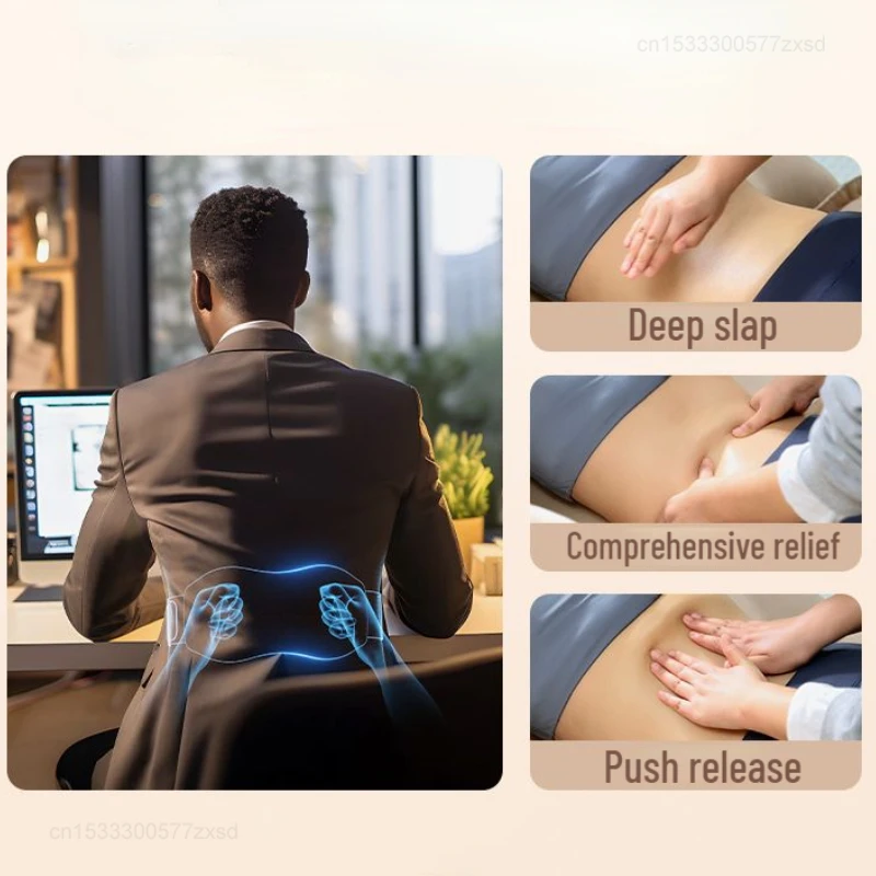 Массажный пояс Youpin SKG K5 TE, 9 зон, горячий компрессионный массаж, умный снятие талии, живота, горячий компрессионный массажер SKG