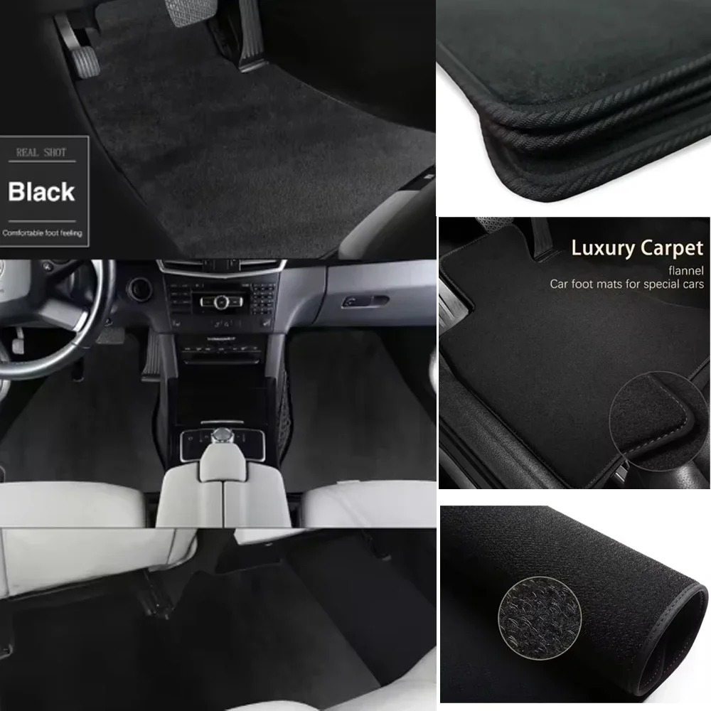 

Non-Slip Carpet Car Floor Mat Front & Rear Automotive Carpet Floor Mats Dirt and wear-resistant Absorb Water Foot Pads Universal