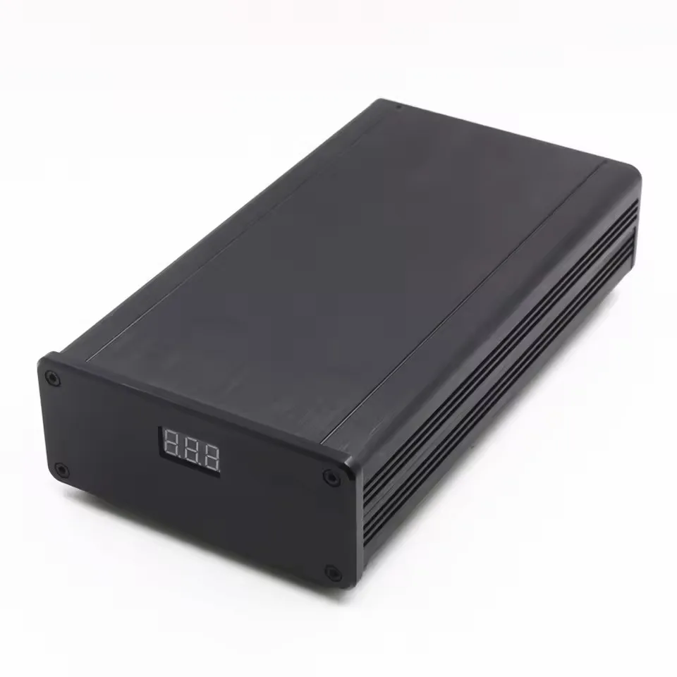 새로운 50W HiFi 초저소음 DC 선형 전원 공급 장치 DC12V 3A 오디오 증폭기 LPS PSU(블루 디스플레이 포함)