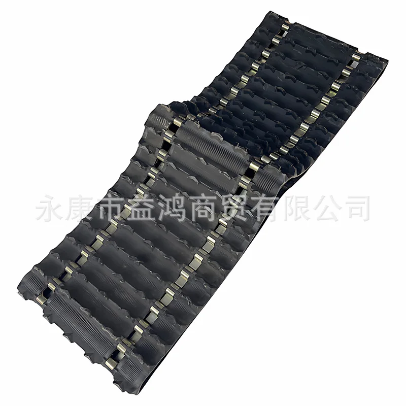 Two wheeled Wandi snowmobile modify accessories, large track leather, thickened wear-resistant snow mud ground anti-skid rubber