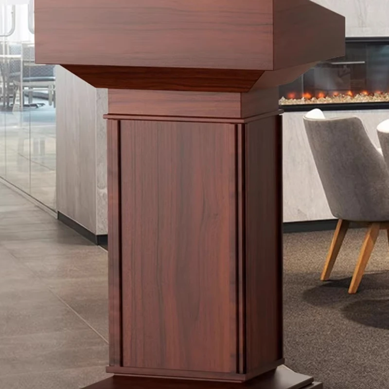 Painted Finish Reception Desks Speech Solid Wood Training Hotel Reception Desks Catering Office Furniture Военное ДелоZY40JDT