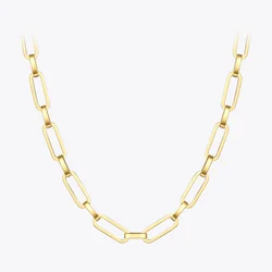 ENFASHION Punk Link Chain Choker Necklace Women Gold Color Stainless Steel Necklaces Femme Fashion Jewelry Friends Gifts P193039