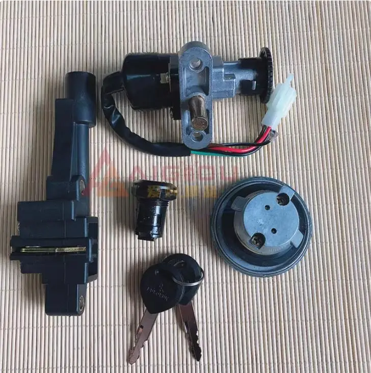 Seat Lock Key kit for Chinese QJ Keeway Scooter for 3KJ JOG 50 Yamaha Motorcycle Lock Ignition Key Switch Set