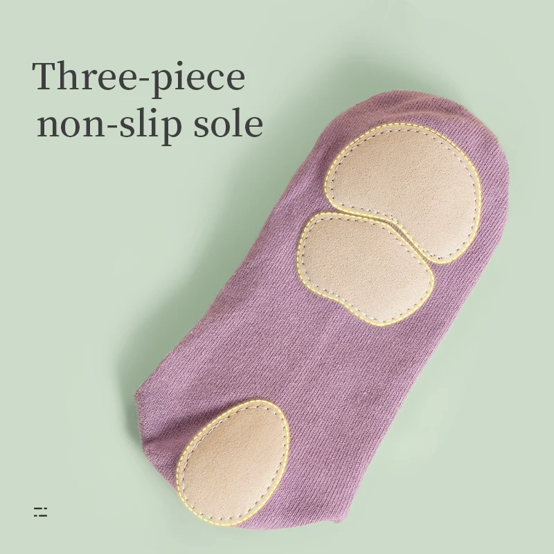 어린이 및 성인용 발레 모던 댄스 양말, 미끄럼 방지, 소녀용 크루 길이 그립 연습 요가 양말