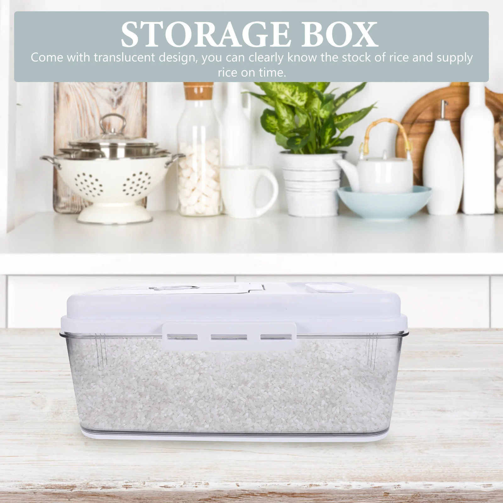 2.5 كجم كبير محكم حاوية الأرز صندوق تخزين منظم مطبخ موزع ختم الحبوب الفاصوليا الحبوب دقيق القمح