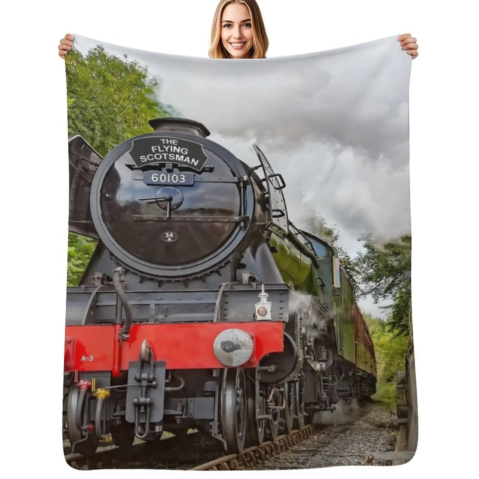 

The Flying Scotsman 60103 Throw Blanket Reusable Durable Soft Blanket for All Seasons