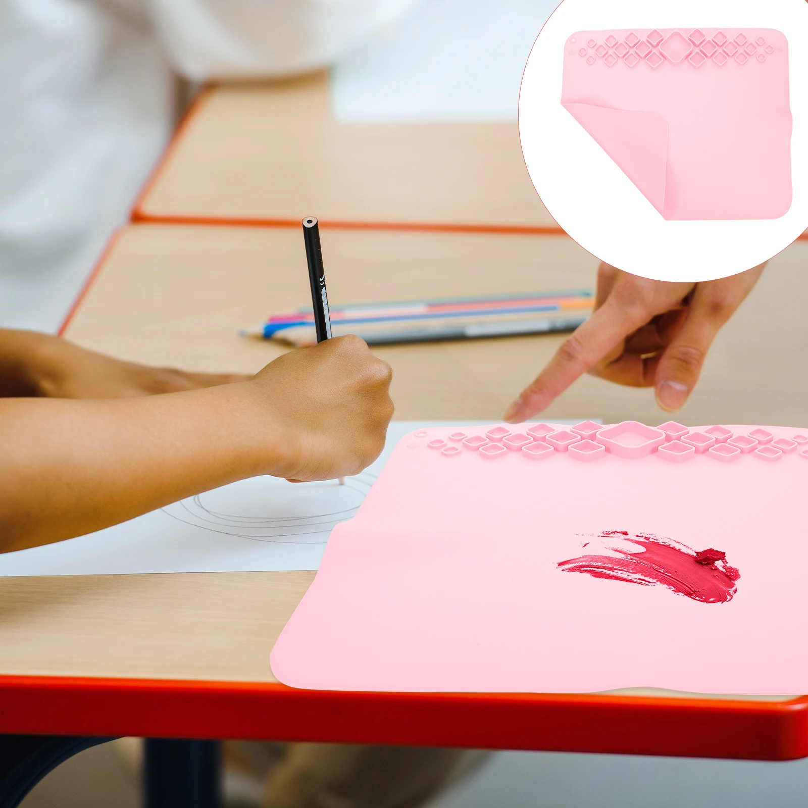 

Drawing Mat Silicone Mats Craft along with Washable for Crafts Painting Silica Gel Artist Work