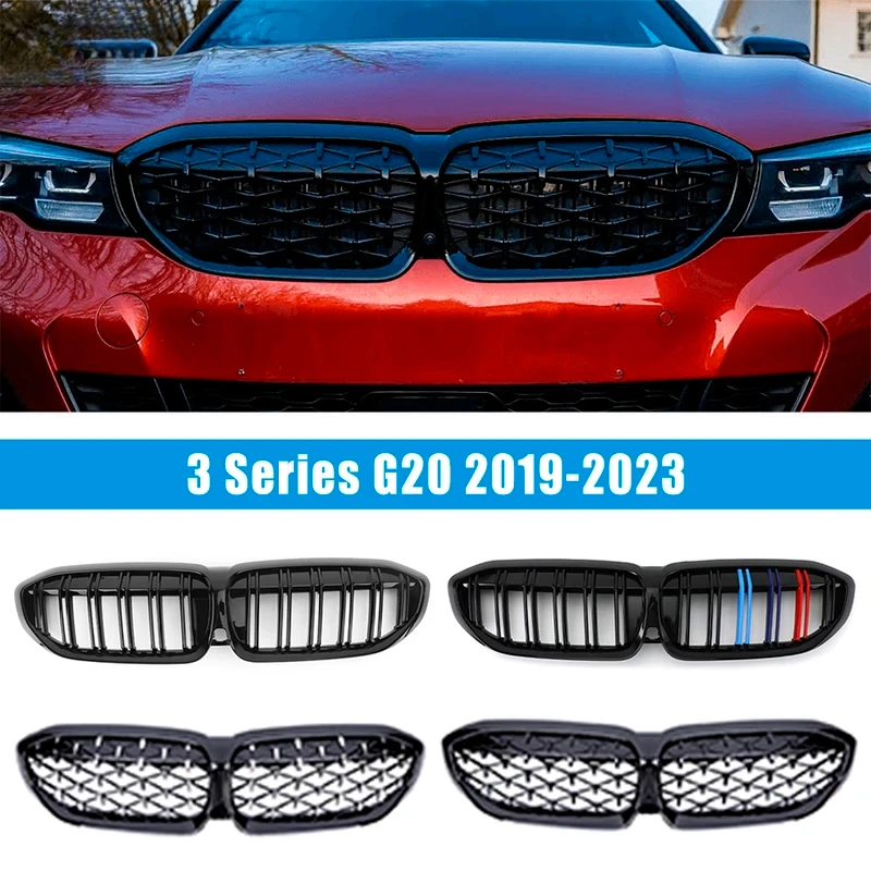 

For BMW 3 Series G20 318i 320i M340i M3 Front Kidney Sport M-Style Grille Body Modification Accessories 2019-2023