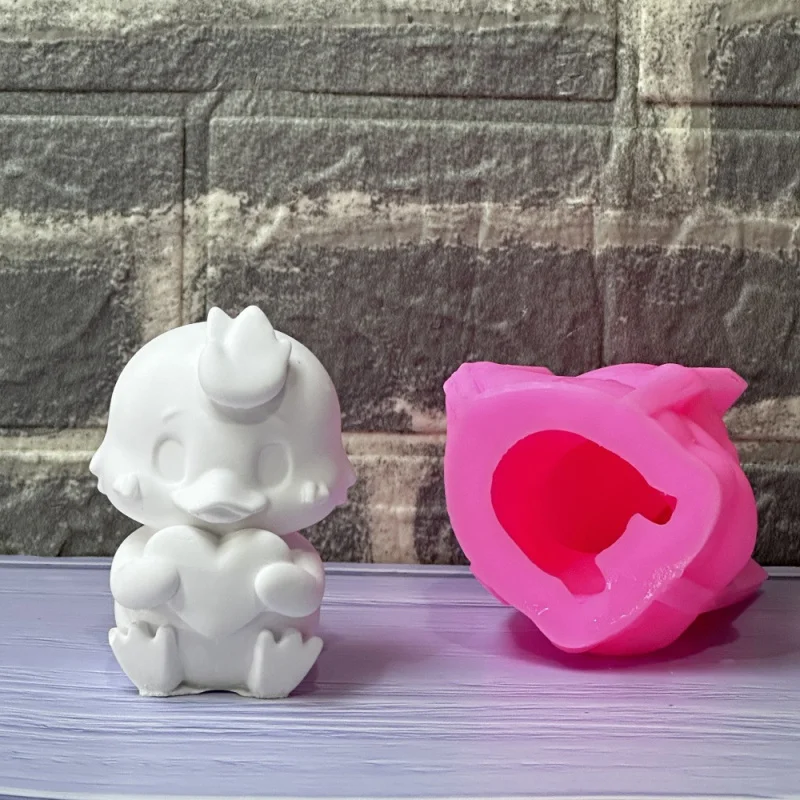 

Loving Duck Silicone Mold for DIY Candle, Plaster Craft, Candle Holder Statue Making
