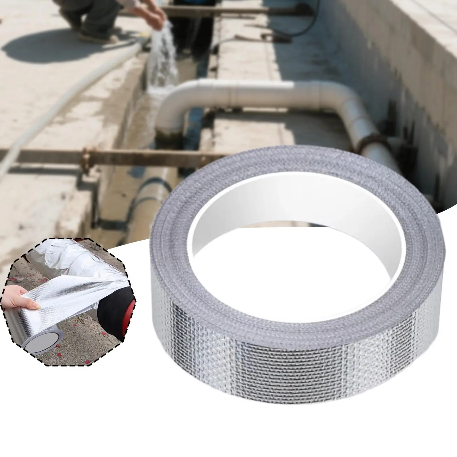 High Temperature Resistant Insulation Duct Tape Fireproof Waterproof Sealing Patch for Furnace Vent Pipe Repair