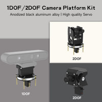 Jetson Nano Electric Camera Platform Aluminum Alloy Metal Bracket with 2DOF PTZ Tilt 9G SG90 Servo for DIY Smart Robot Car Kit