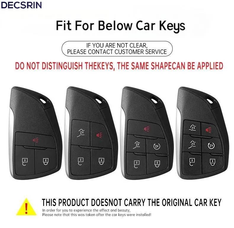 3/4/5/6 Buttons Car Key Case Cover for Chevrolet Tahoe Suburban for GMC Yukon for Buick ENVISION S Plus Avenir 2020/21/22 /23 view 5
