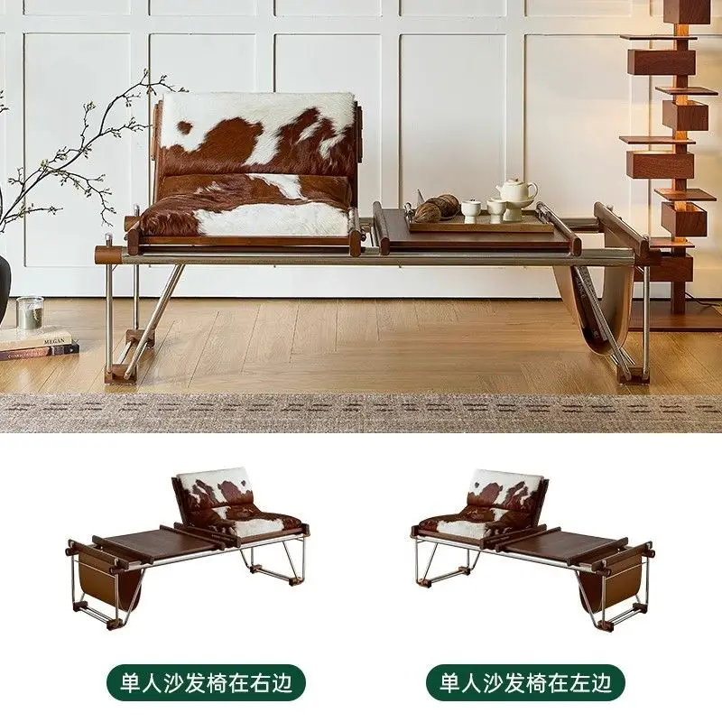 Divano letto singolo sedia per il tempo libero soggiorno balcone piccola camera da letto di design artistico antica