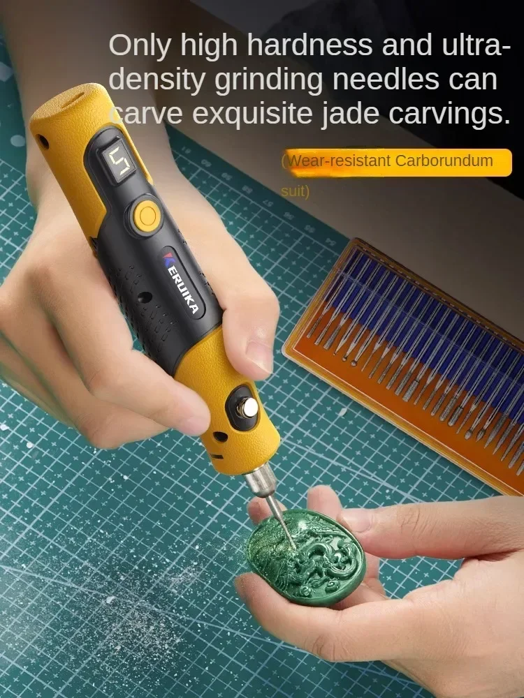 Powerful Mini Engraving Tool for Carving and Polishing Jade and Wood Crafts