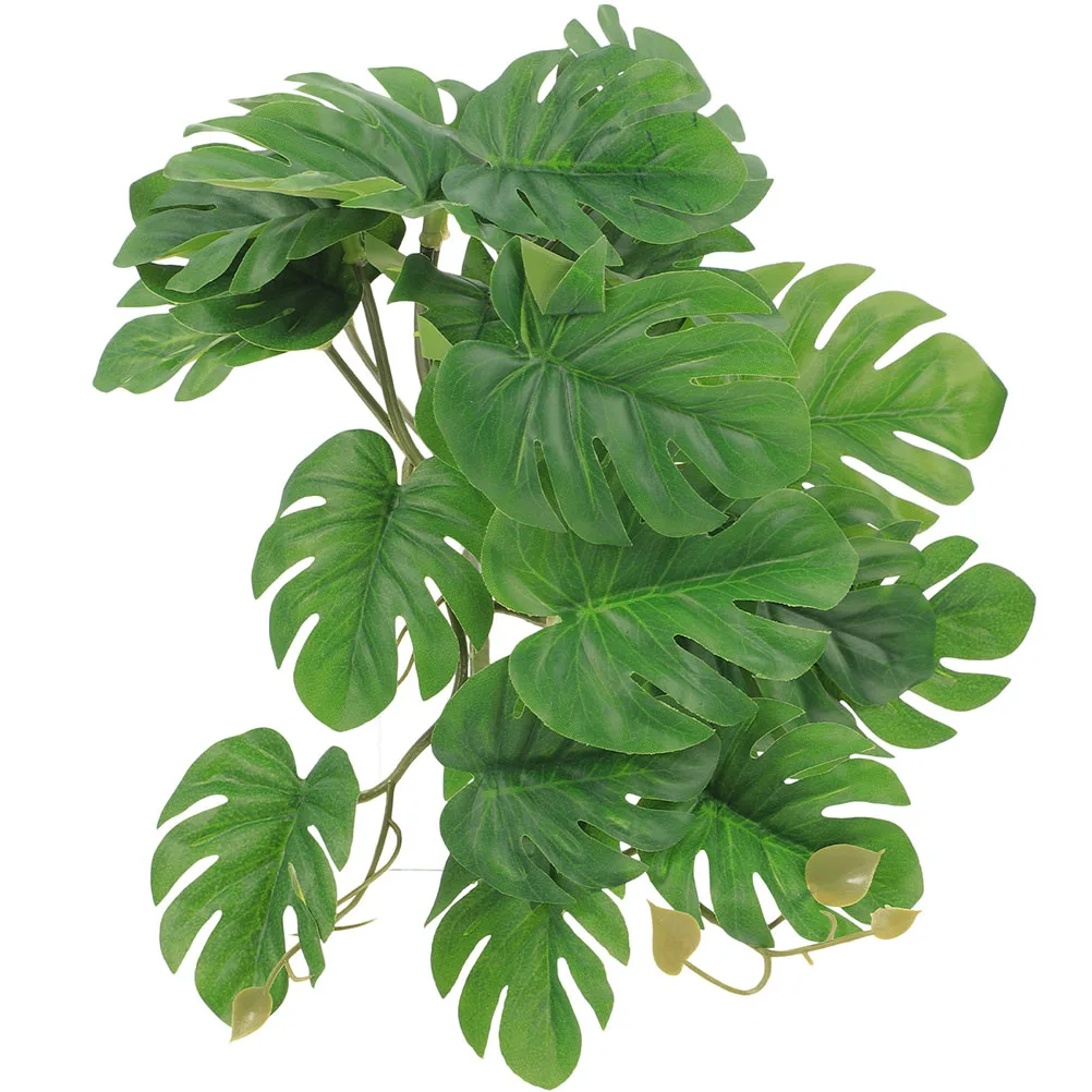 

Reptile Accessories Artificial Hanging Plants Decorations The Fence Tank Indoor