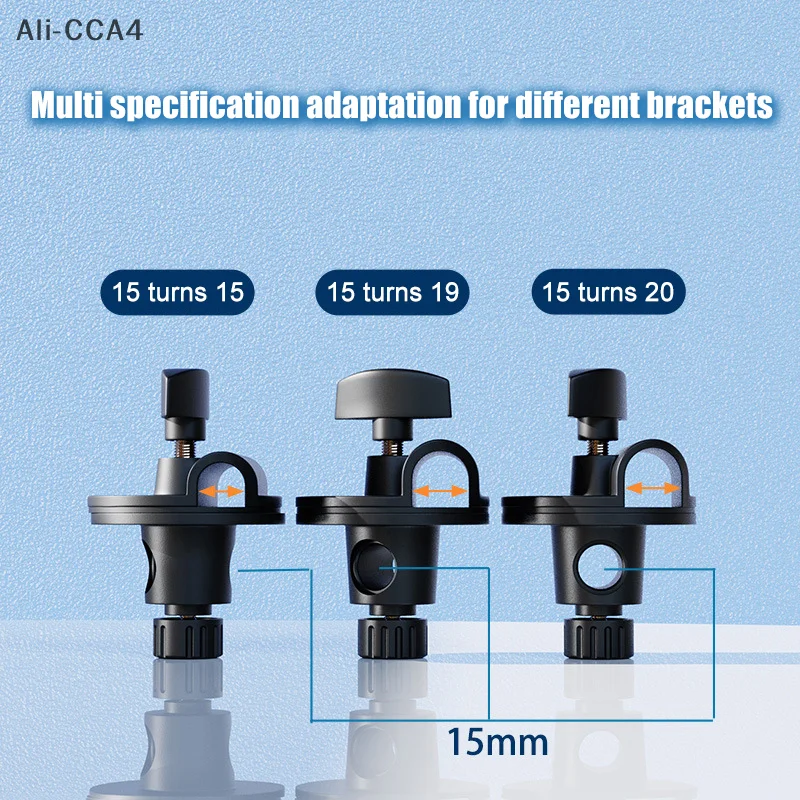 

2025 1Pc New Replacement Adjustable 360 Degree Rotatable Mic Clip for Universal Microphone Crossbar Clip Holder Clamp