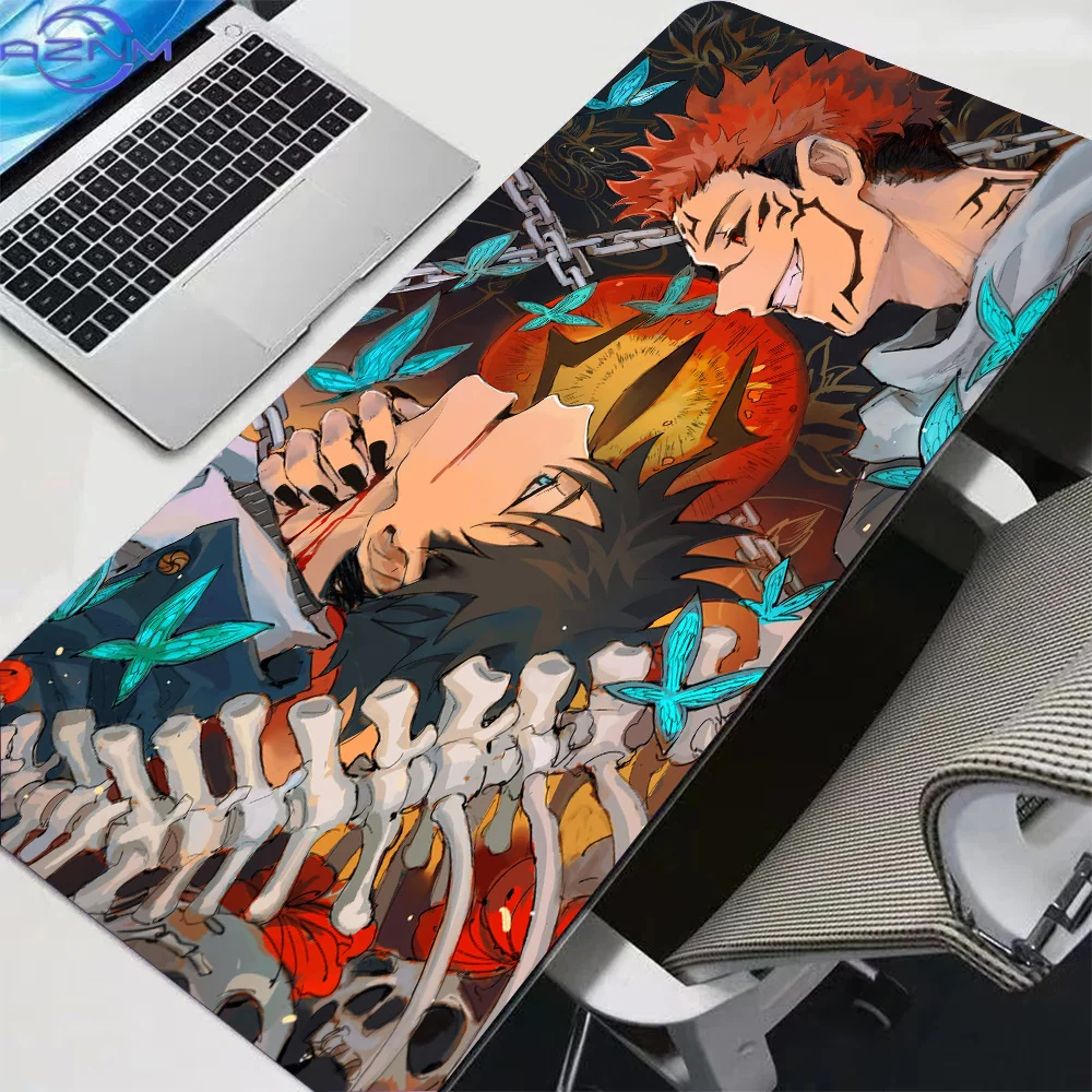 Mouse Pad Japanese Manga Anime J-Jujutsu K-Kaisen S-Sukuna Desk Mat Non-Slip Accessories Rubber Gaming Keyboard Pad for PC Gamer