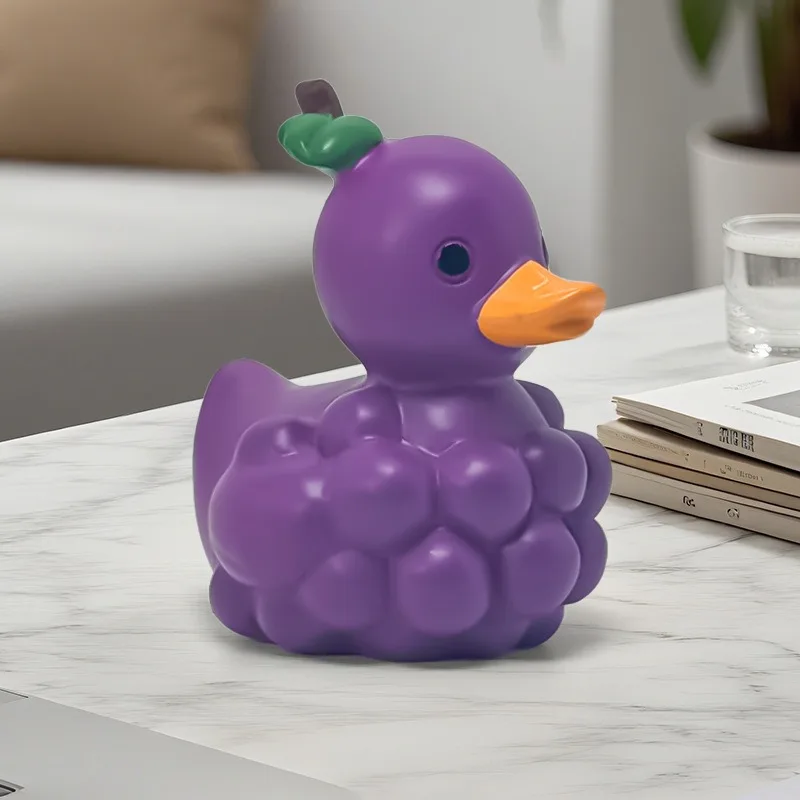 

New Fruit Duck Figurines Ornament Resin Decoration Crafts Home Decor Home Accessories Desk Decoration Car Interior Decor Gift