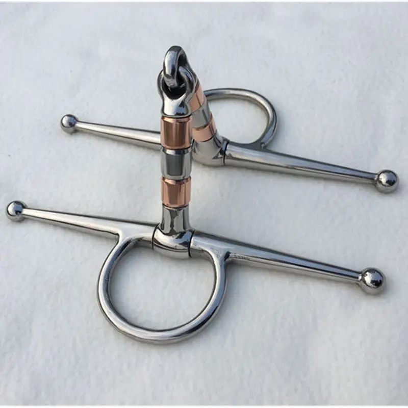

harness Stainless steel head, equestrian supplies H-shaped copper drum bit 12.5cm mouth armature