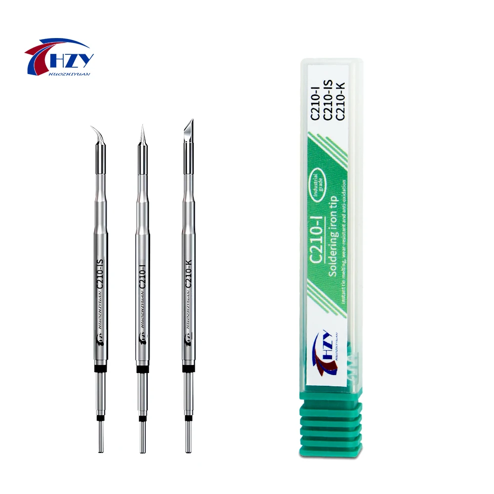 HZY C210 Soldering Iron Tips 210 Heating Core K/I/IS Efficient Heat Conduction for JBC/Sugo/Aifen T210 T26 A9 Soldering Station