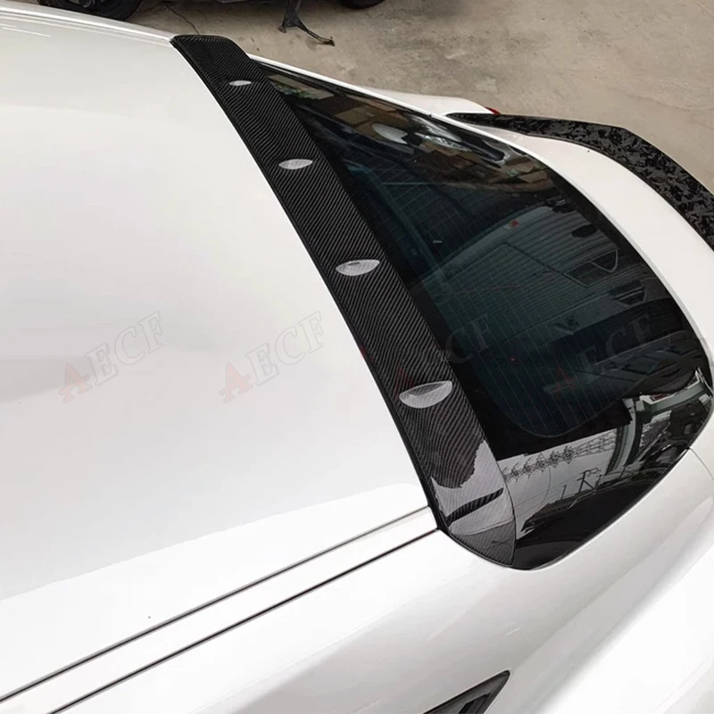 

For Toyota Supra A90 A91 Carbon Fiber Rear Roof Spoiler Tail Wing Car Top Window Lip Flaps Splitter Auto Parts Body Kits