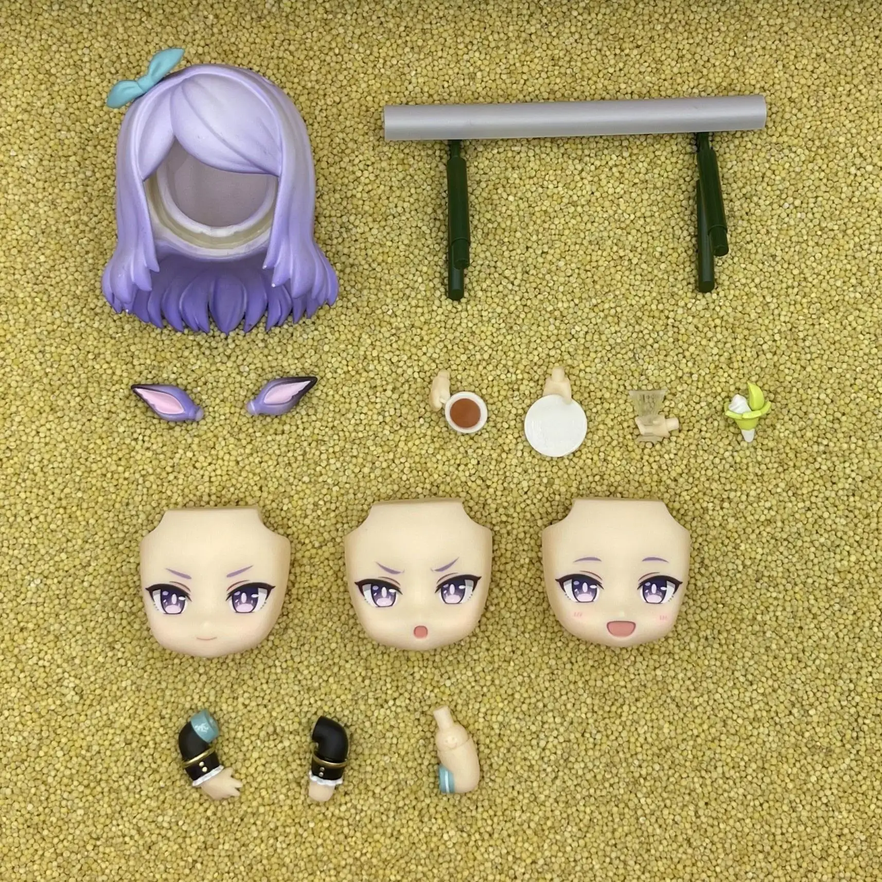 diyubameiwang GSC Clay Man Face doll face hair doll accessories
