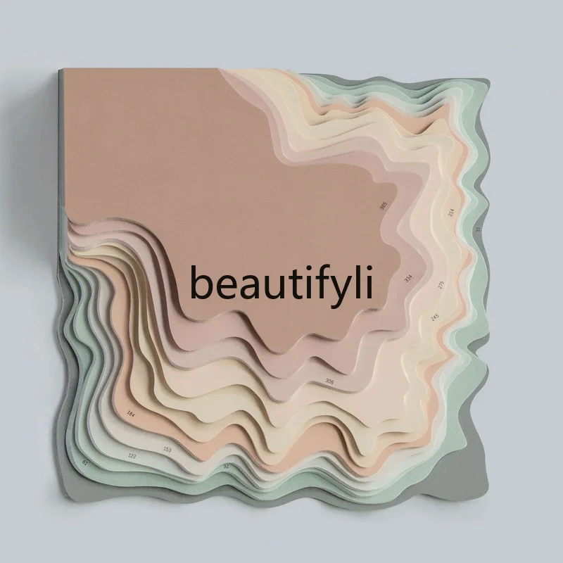 

Hallway Entrance Foyer Fantasy Doorway Modern Minimalist Abstract Wood Carving Creative Personalized Hanging Painting