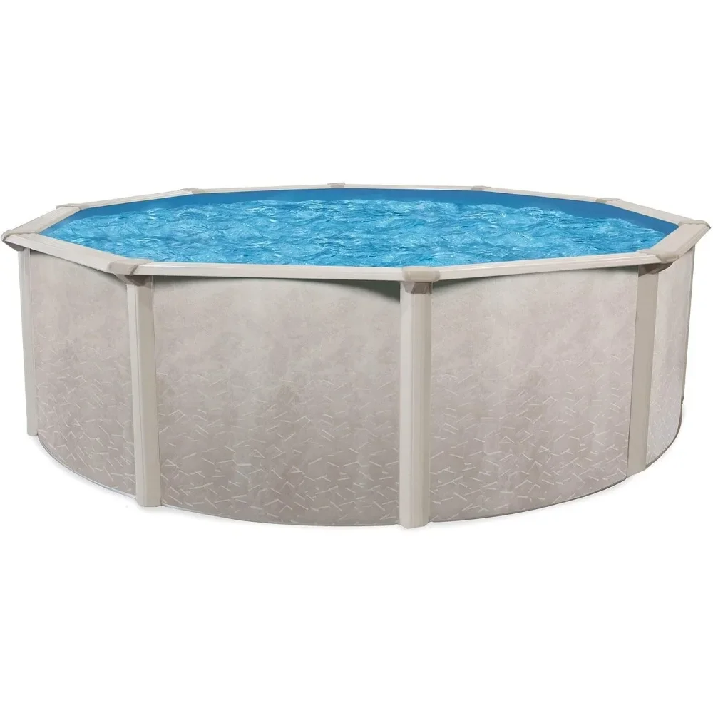 Swimming Pool, Steel-Frame Above-Ground Pool Kit w/ Sand Filter & Pump, Phoenix, 15', Swimming Pool