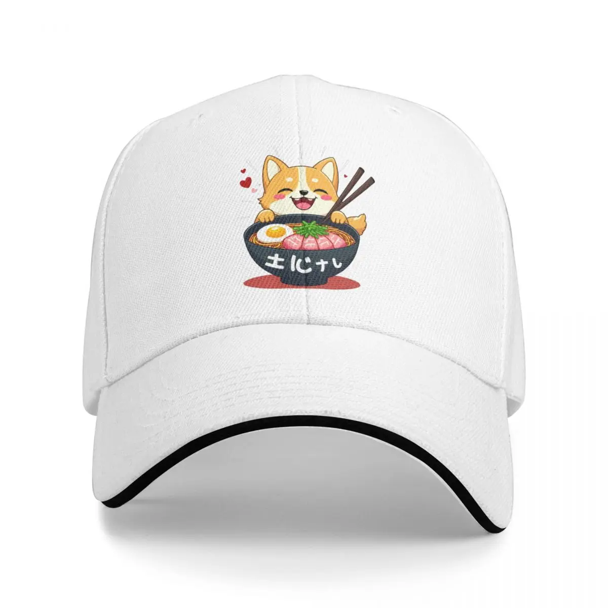 Baseball Caps Shiba Inu Eating Ramen Dog Gifts Graphic Female Male Casual Summer Caps