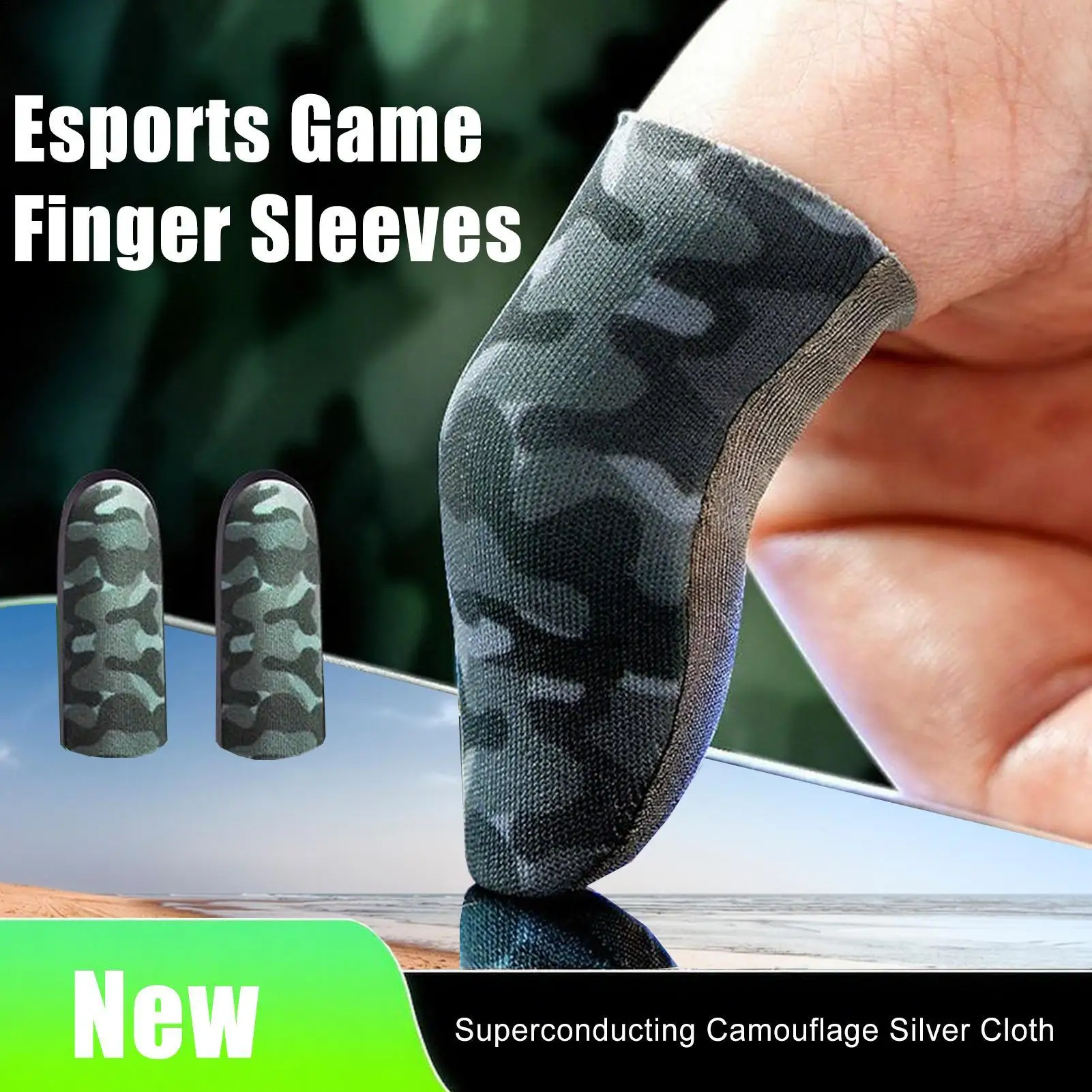 

Game Finger Gloves Anti Sweat Mobile Phone Game Thumb Sleeves professional esports fingertips Touchscreen Devices Accessory
