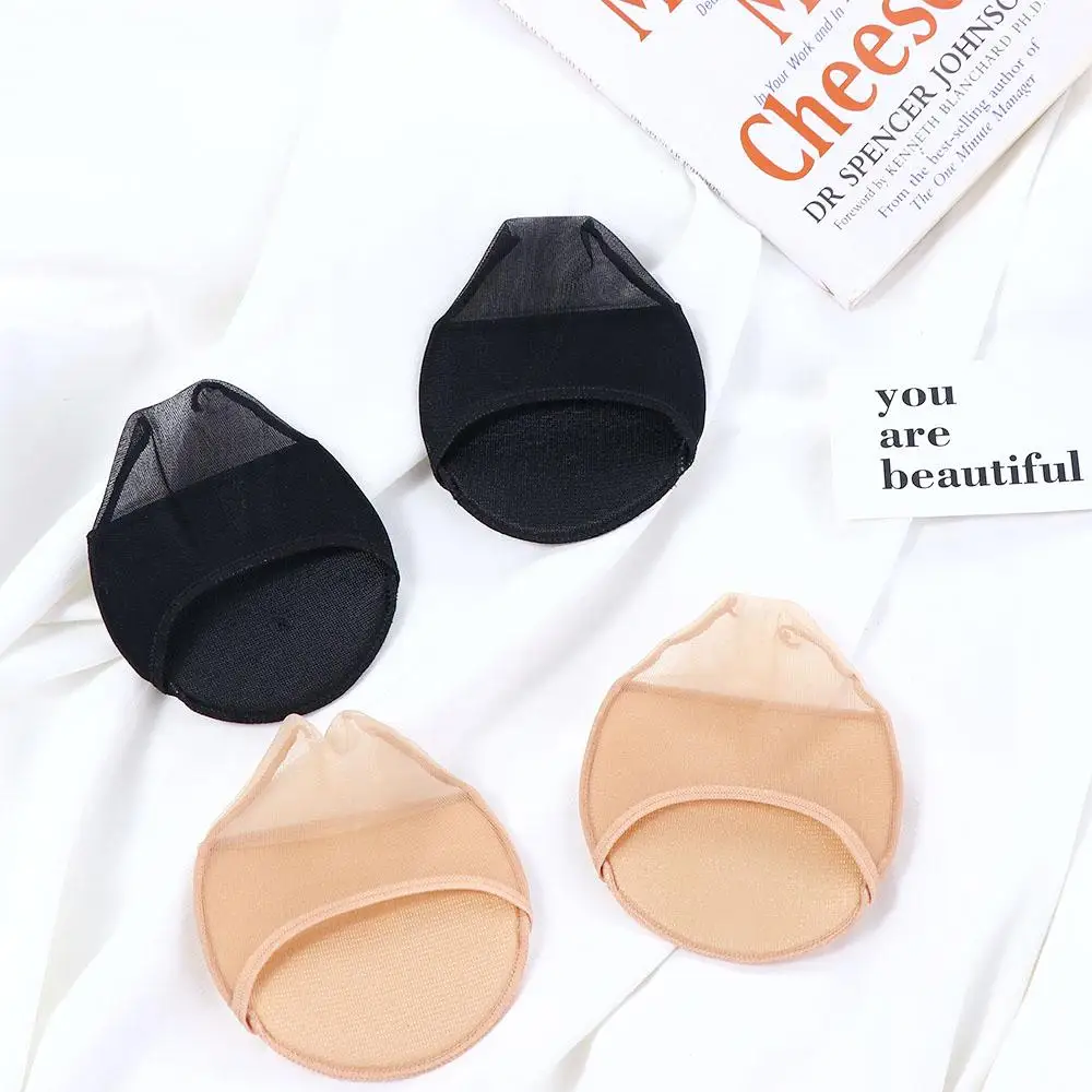 편안한 하이힐 여름용 실리콘 도트 무늬 여성 앞발 깔창 보이지 않는 양말 여성용 하프 팜 양말