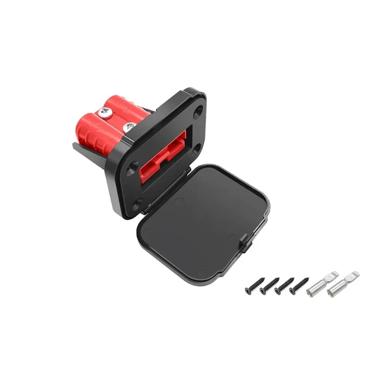 

50А быстроразъемные разъемы для проводов с креплением и крышкой 12 В-36 В, водонепроницаемые быстроразъемные разъемы для аккумулятора SB50 для автомобиля, багажника, лодки, 2 шт.