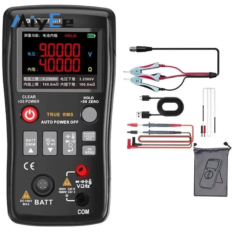 ZOYI ZT-XR1 2-in-1 Lithium Battery Internal Resistance Tester, 25000 Counts True RMS High Precision Digital Multimeter
