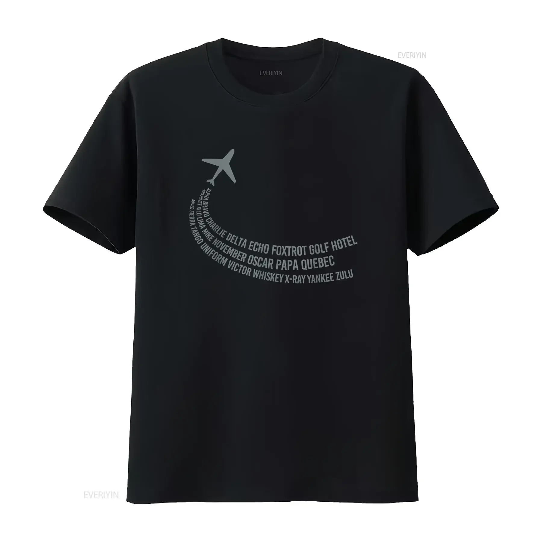 

Funny Airplane Aviation Alphabet Plane Pilot For Men T Shirt vintage Washed homme Casual streetwear Soft graphic Unisex